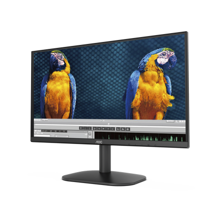 Monitor LED de 23.8" VESA, Resolución 1920 x 1080 Pixeles, Entradas de Video VGA/HDMI. Panel VA LCD Backlight LED. Ultra Delgado