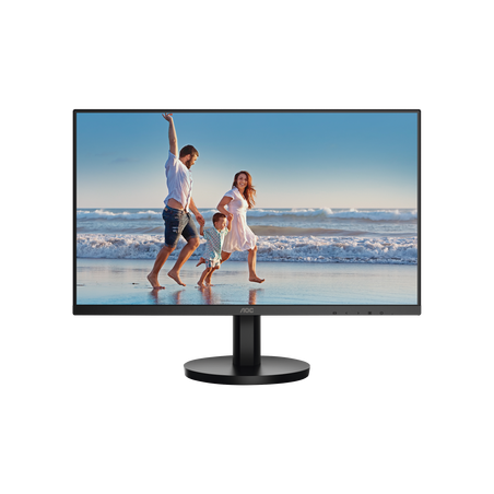 Monitor LED de 23.8" VESA, Resolución 1920 x 1080 Pixeles, Entradas de Video VGA/HDMI. Panel VA LCD Backlight LED. Ultra Delgado