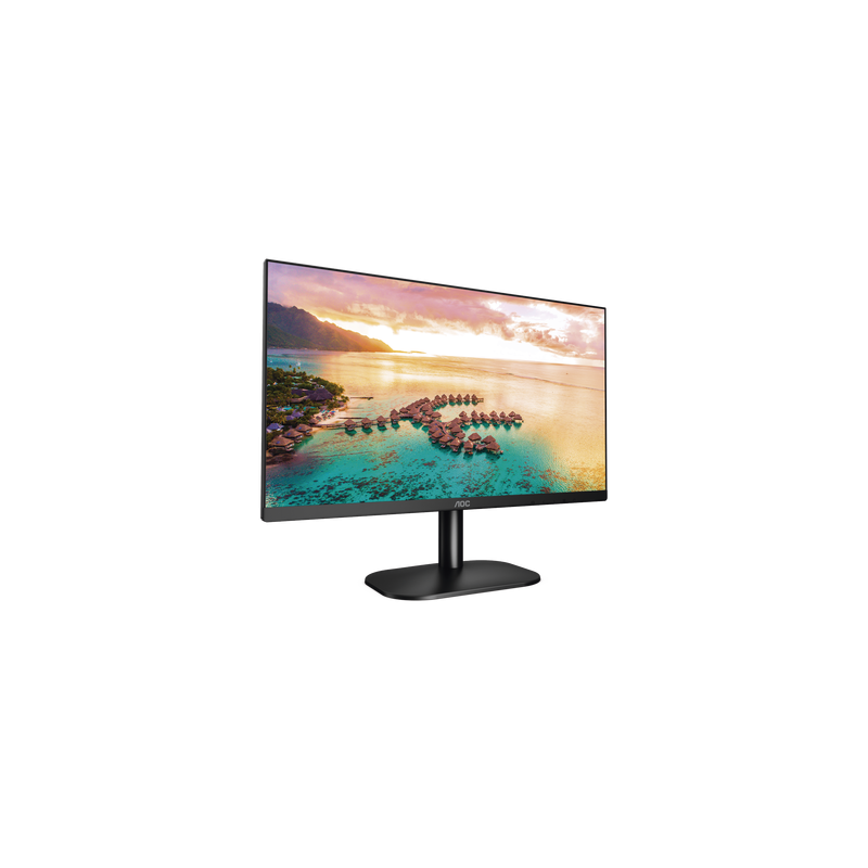 Monitor LED de 23.8" VESA, Resolución 1920 x 1080 Pixeles, Entradas de Video VGA/HDMI. Panel IPS LCD Backlight LED. Ultra Del...