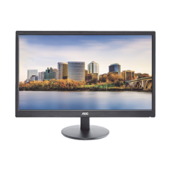 Monitor  LED de 24", Resolución 1920 x 1080 Pixeles con Entradas de Video VGA/HDMI. Panel MVA y Altavoces Integrados. Compati...