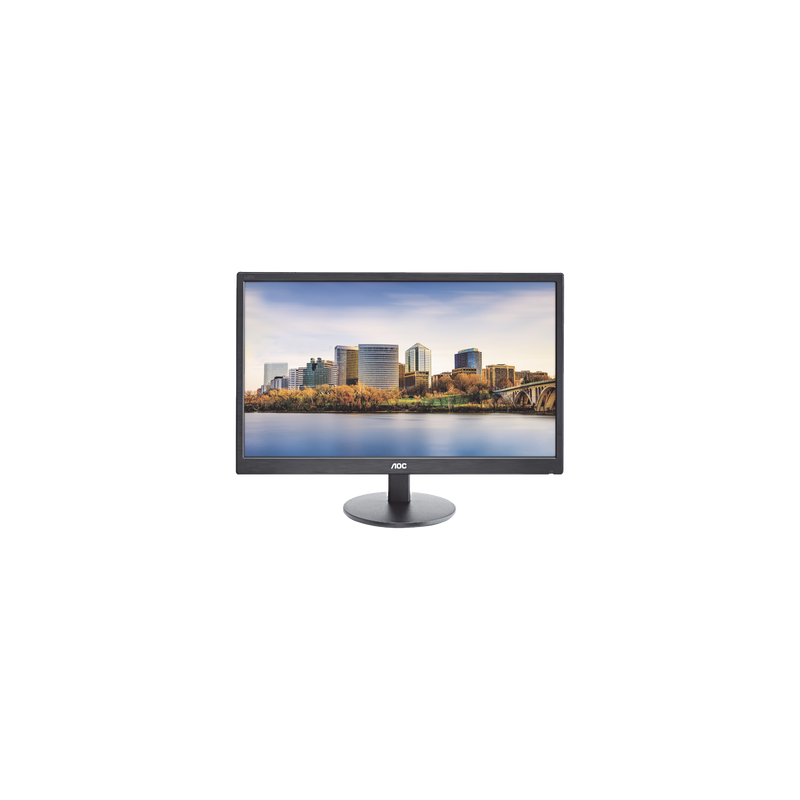 Monitor  LED de 24", Resolución 1920 x 1080 Pixeles con Entradas de Video VGA/HDMI. Panel MVA y Altavoces Integrados. Compati...