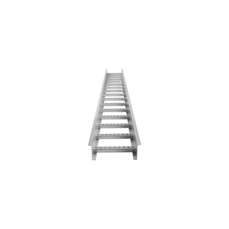 Escalera de Aluminio Portacables / Perfil Z / Peralte 3 1/4" /Paso 9" / Ancho 6" / 3.66 metros / Capacidad Máx. 137 Cables / ...