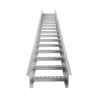 Escalera de Aluminio Portacables / Perfil Z / Peralte 3 1/4" /Paso 9" / Ancho 6" / 3.66 metros / Capacidad Máx. 137 Cables / ...