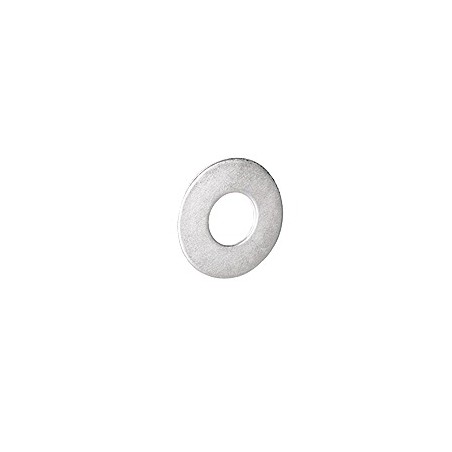 Arandela plana galvanizada de 1/4", acabado Electro Zinc
