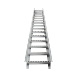 Escalera de Aluminio Portacables / Perfil Z / Peralte 3 1/4" /Paso 9" / Ancho 12" / 3.66 metros / Capacidad Máx. 274 Cables /...