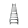 Escalera de Aluminio Portacables / Perfil Z / Peralte 3 1/4" /Paso 9" / Ancho 12" / 3.66 metros / Capacidad Máx. 274 Cables /...