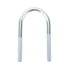 Abrazadera tipo U de 3/4", con acabado Electro Zinc, no incluye tuercas y arandelas