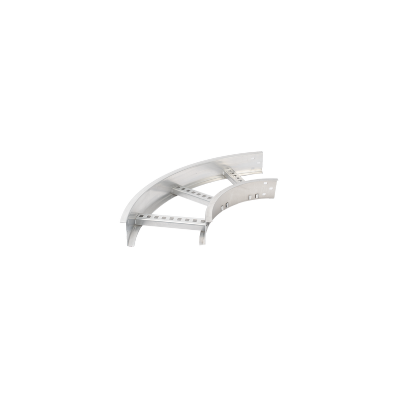 Curva Horizontal de Aluminio de 90° Perfil Z / Peralte 3 1/4" / Ancho 9" / Radio 8" / Incluye Tornillería (CHC90EZ314R8X9AK)