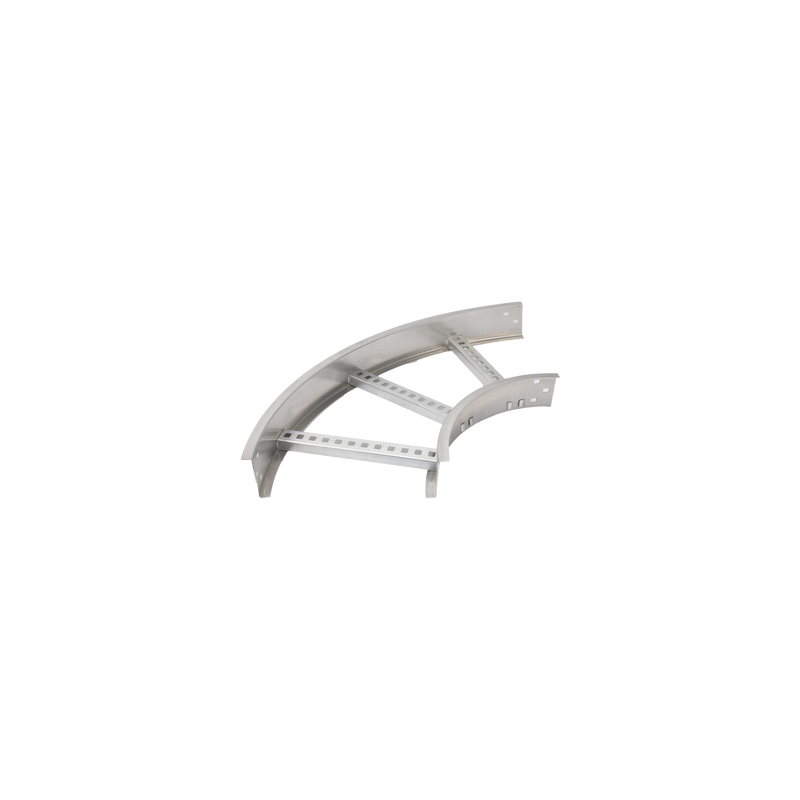 Curva Horizontal de Aluminio de 90° Perfil Z / Peralte 3 1/4" / Ancho 12" / Radio 8" / Incluye Tornillería (CHC90EZ314R8X12AK)