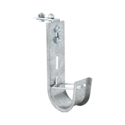 Soporte (Gancho) tipo J-Hook, hasta 28 cables Cat6, ideal para soportar cableado en los espacios de manipulación al aire, Par...