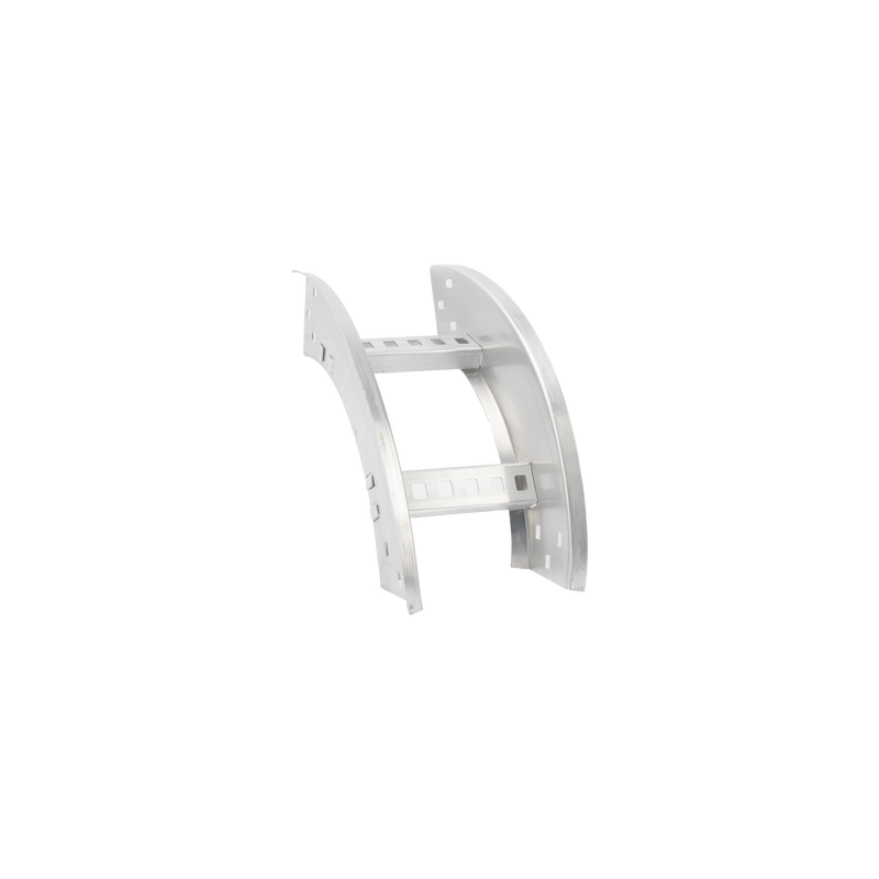 Curva Vertical Exterior de Aluminio de 90° Perfil Z / Peralte 3 1/4" / Ancho 6" / Radio 8" / Incluye Tornillería