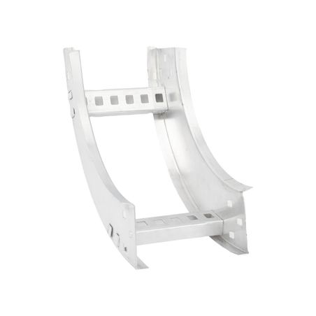 Curva Vertical Interior de Aluminio de 90° Perfil Z / Peralte 3 1/4" / Ancho 6" / Radio 8" / Incluye Tornillería