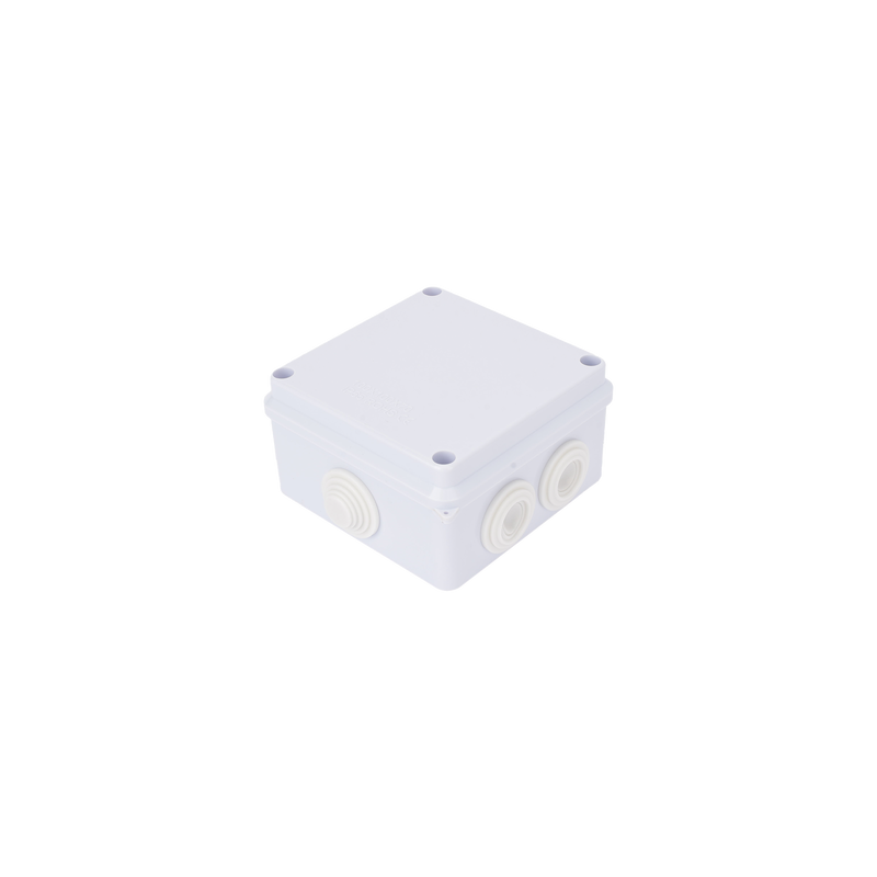 Caja de Conexiones Impermeable IP65, 7 Entradas, Dimensiones 100 x 100 x 70 mm, para Instalaciones Industriales, Comerciales ...
