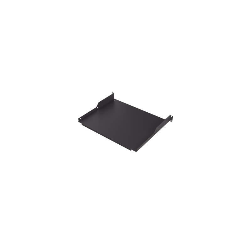 Charola para Soportar Equipos en Rack de 19 in, Profundidad de 34 cm, Color Negro, 1U