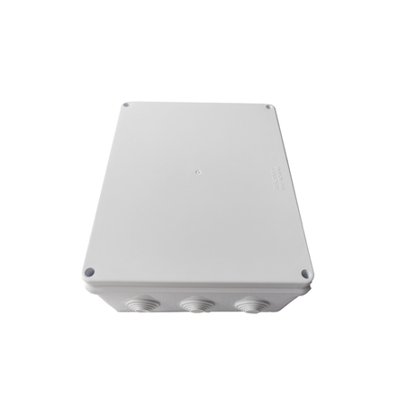 Caja de Conexiones Impermeable IP65, 12 Entradas, Dimensiones 300 x 250 x 120 mm, para Instalaciones Industriales, Comerciale...