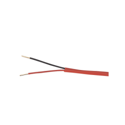 Alambre de Alarma contra Incendios - Bobina de 305 Metros (1000 Pies): 2 x 16 AWG, Rojo, Tipo FPLR, (UL) FT4, Ideal para Sist...