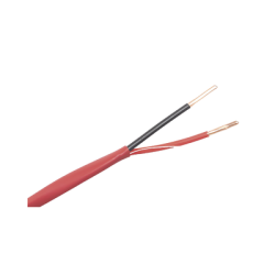 Alambre de Alarma contra Incendios - Bobina de 305 Metros (1000 Pies): 2 x 18 AWG, Rojo, Tipo FPLR, (UL) FT4, Ideal para Sist...