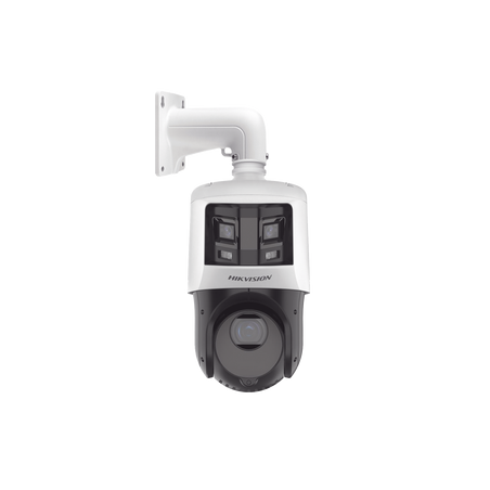 [TandemVu] PTZ IP 4 Megapixel con Cámara Panoramica 6 Megapixel / 25X Zoom / 100 mts IR / IP66  / WDR / PoE+ / Entrada-Salida...