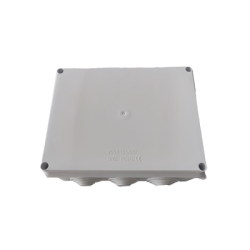 Caja de Conexiones Impermeable IP65, 10 Entradas, Dimensiones 200 x 155 x 80 mm, para Instalaciones Industriales, Comerciales...