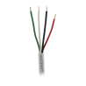 Bobina de 305 Metros (1000 Pies) / Alambre de Cobre 4 x 18 AWG / Color Blanco / CM / Para Sistemas de Seguridad y Alarmas