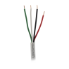 Bobina de Cable 305 Metros (1000 Pies): 4 x 22 AWG, Color Blanco, CM, Para Sistemas de Seguridad y Alarmas