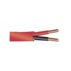 Alambre de Alarma contra Incendios - Bobina de 305 Metros (1000 Pies): 2 x 14 AWG, Rojo, Tipo FPLR, (UL) FT4, Ideal para Sist...