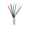 Bobina de 305 Metros (1000 Pies) / Alambre de cobre / 6 x 18 AWG / Color Blanco / CMR / Para Sistemas de Seguridad y Alarmas