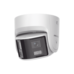 [FlexVu] [PROTECCIÓN ACTIVA] Turret IP Panorámica 4 Megapíxel / 2 Lentes 2.8 mm (180°) / Imagen a Color 24/7 (ColorVu) / PoE ...