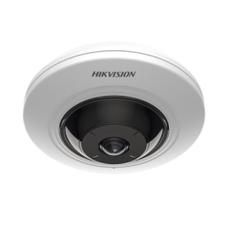 Mini Fisheye IP 5 Megapixel / Panorámica 180° - 360° / 8 mts IR / Interior / PoE / HEOP / ACUSENSE / Detección Facial / Micro...