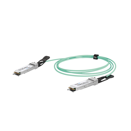 Cable AOC QSFP28 de 100 Gbps a 100 Gbps / Cable de fibra óptica Activo / Longitud: 2 metros