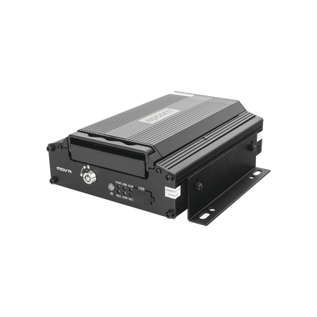 DVR Móvil / Multiplataforma / 4 Canales AHD 2 Megapixel / Almacenamiento en HDD / H.265 / Chip IA Embebido / Soporta 4G / WiF...
