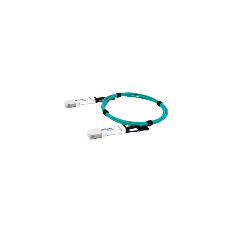 Cable AOC QSFP56 de 200 Gbps a 200 Gbps / Cable de fibra óptica Activo / Longitud: 2 metros