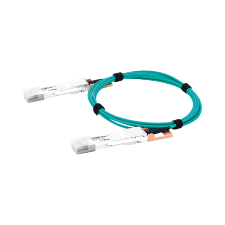 Cable AOC QSFP-DD de 400 Gbps a 400 Gbps / Cable de fibra óptica Activo / Longitud: 3 metros