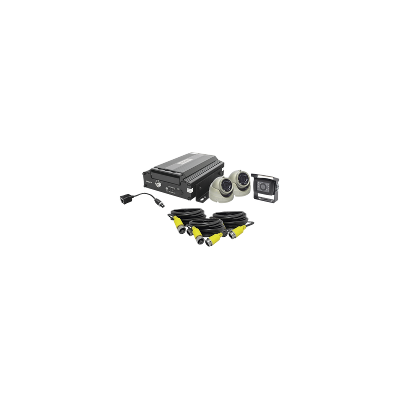 KIT DVR PARA VEHICULO /  INCLUYE /  CÁMARAS PARA INTERIOR /  CÁMARA PARA EXTERIOR, / 2MP AHD /  CABLES EXTENSORES / ADAPTADOR...