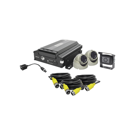 KIT DVR PARA VEHICULO /  INCLUYE /  CÁMARAS PARA INTERIOR /  CÁMARA PARA EXTERIOR, / 2MP AHD /  CABLES EXTENSORES / ADAPTADOR...