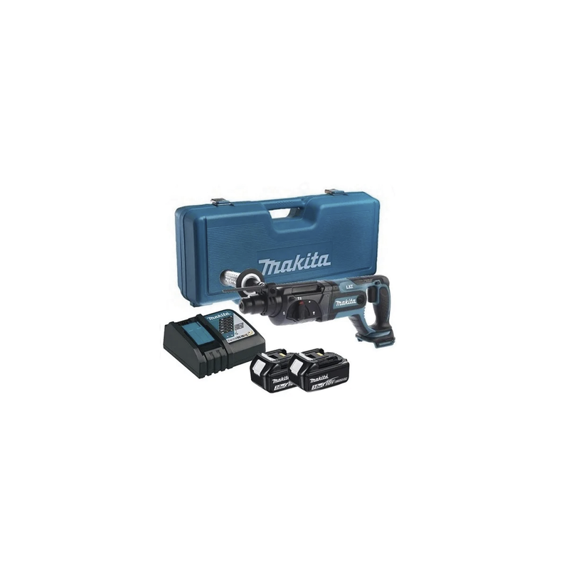 Rotamartilló 18V, SDS 0-1.200 Rpm, 3 Modos de Trabajo, Incluye 2 Baterías de 3.0 Ah, Cargador y Maletín.