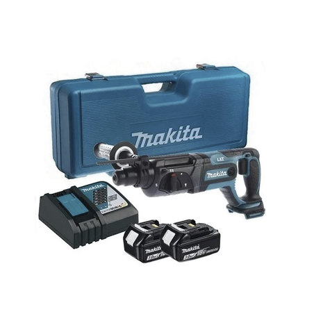 Rotamartilló 18V, SDS 0-1.200 Rpm, 3 Modos de Trabajo, Incluye 2 Baterías de 3.0 Ah, Cargador y Maletín.