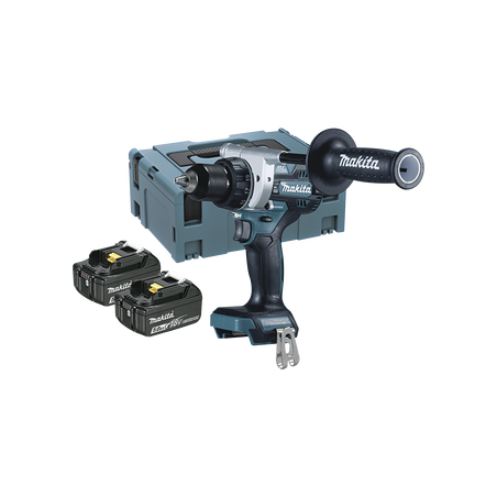 Taladro Atornillador BL 18 V 5 Ah LXT 130 Nm 2 Velocidades (0-550 0-2100 rpm). Incluye 2 Baterías de 18 V, Cargador rápido, 2...