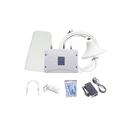 Kit Amplificador de Señal Celular 2G, 3G y 4G / Mejora llamadas convencionales y VoLTE / Amplifica señal de TELCEL, AT&T y MO...