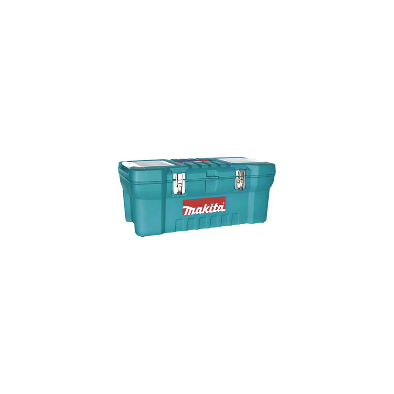 Caja de herramientas de 24" con doble cerradura de metal (60 x 25 x 30 cm)