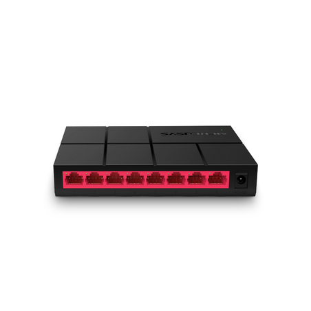Switch NO Administrable / Para escritorio / Carcasa de Plástico / 8 puertos 10/100/1000 Mbps / Diseño Compacto / Plug and Play