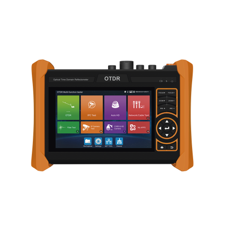 Tester Profesional OTDR y Video | Fibra Óptica | Cámaras IP | Cableado y Redes| Pantalla 5.4" Táctil | Soporta 4K/8K | HDMI/V...