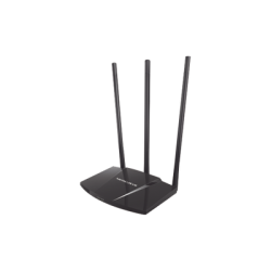Router N de alta potencia 300 Mbps / 1 Puerto WAN 10/100 / 3 Puertos LAN 10/100 / Chip PA (potencia transmisión 2x) / 3 Anten...