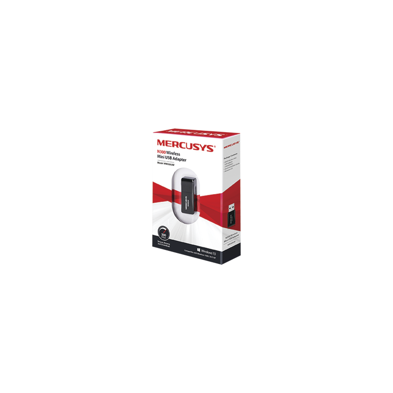 Adaptador Inalámbrico N / 300 Mbps 2.4 GHz / 2 antenas Internas / Diseño Portátil / Más comodo
