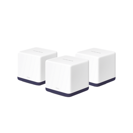 KIT de Sistema Inalámbrico H50G Mesh / Doble banda 2.4GHz y 5GHz AC 1900Mbps / 3 Puertos 10/100/1000 Mbps / Control vía App /...