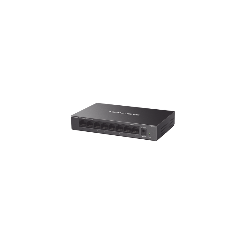 Switch NO Administrable / Para escritorio / Carcasa de Metal / 8 puertos 10/100/1000 Mbps / Diseño Compacto / Plug and Play