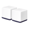 KIT de Sistema Inalámbrico H50G Mesh / Doble banda 2.4GHz y 5GHz AC 1900Mbps / 3 Puertos 10/100/1000 Mbps / Control vía App /...