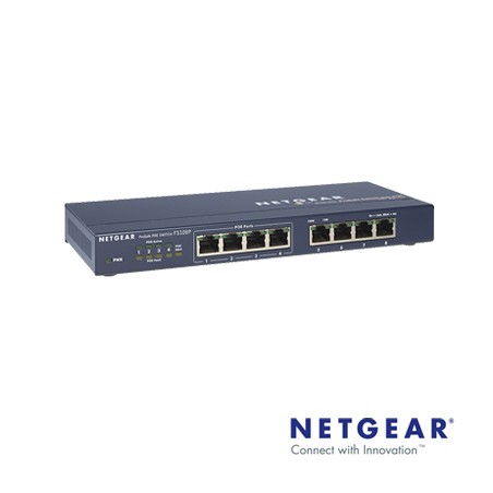 Switch de 8 puertos PoE (Power Over Ethernet).