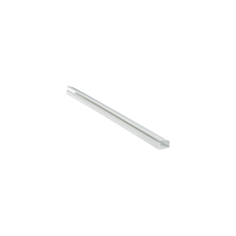 Canaleta LD10 de PVC rígido, con cinta adhesiva para instalación sin herramientas, de 38.4 x 24 x 1828.8 mm, Color Blanco