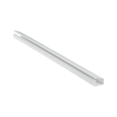 Canaleta LD10 de PVC rígido, con cinta adhesiva para instalación sin herramientas, de 38.4 x 24 x 1828.8 mm, Color Blanco
